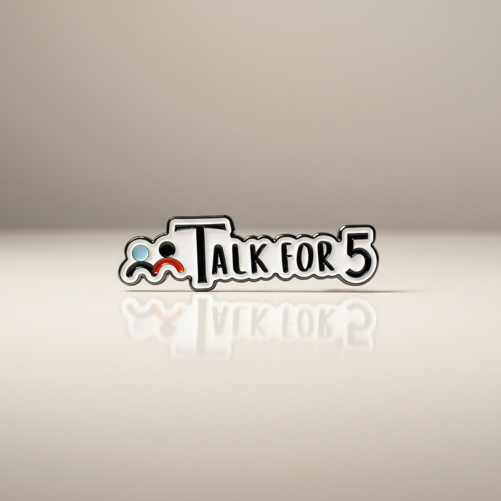Bold & Sturdy Metal Pin - Talk for 5™
